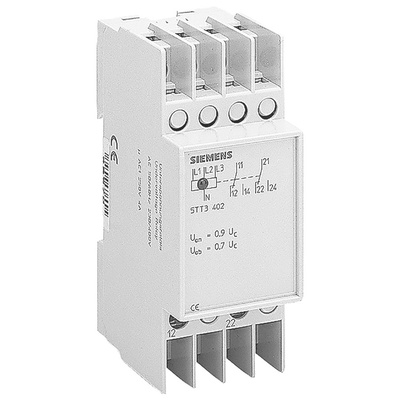 Siemens Voltage Monitoring Relay, 3 Phase, DPDT