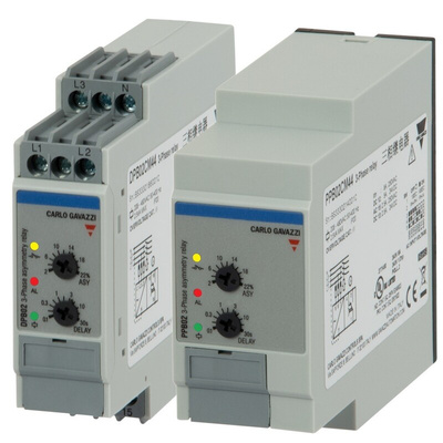 Carlo Gavazzi Voltage Monitoring Relay, 3 Phase, SPDT, DIN Rail