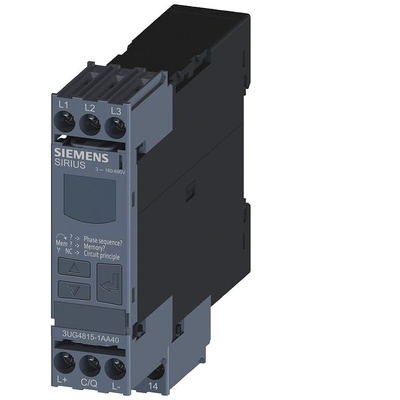 Siemens Phase Monitoring Relay, 3 Phase, SPDT