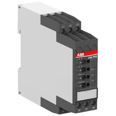 ABB Phase Monitoring Relay, 3 Phase, DPDT