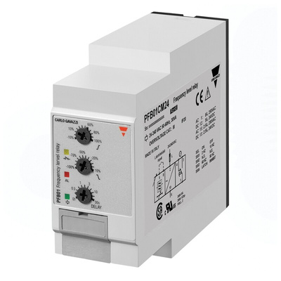 Carlo Gavazzi Frequency Monitoring Relay, SPDT, 24 → 240V ac, DIN Rail