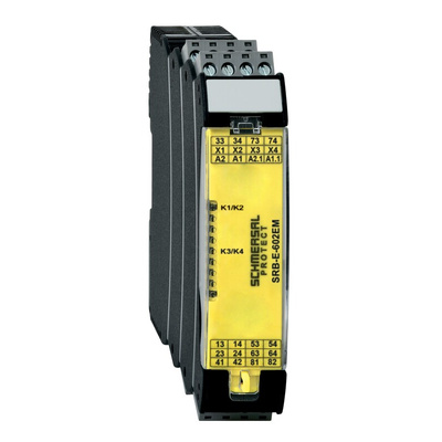 Schmersal Monitoring Relay, DPST, DIN Rail