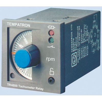 Tempatron Speed Monitoring Relay, SPDT, DIN Rail