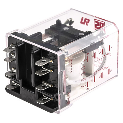 RS PRO PCB Mount Power Relay, 240V ac Coil, 12A Switching Current, DPDT