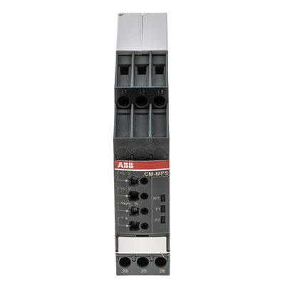 ABB Phase, Voltage Monitoring Relay, 3 Phase, DPDT, 300 → 500V ac, DIN Rail