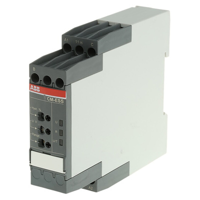 ABB Voltage Monitoring Relay, 1 Phase, SPDT, 3→30 V, 6→60 V, 30→300 V, 60→600 V, DIN Rail