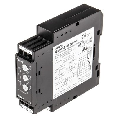 Omron Voltage Monitoring Relay, 1 Phase, SPDT, 20 → 200V ac/dc
