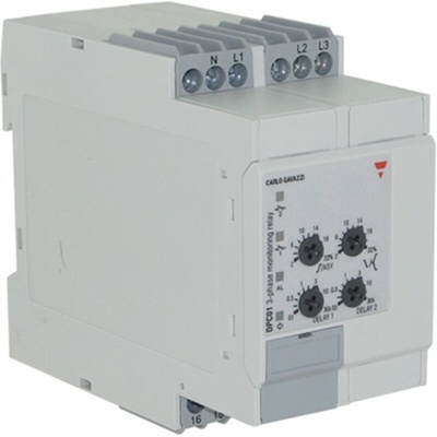 Carlo Gavazzi Phase, Voltage Monitoring Relay, 3, 3+N Phase, SPDT, 510 → 793V ac, DIN Rail