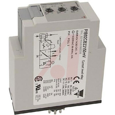 Carlo Gavazzi Current Monitoring Relay, 1 Phase, SPDT, Maximum of 4 V ac, 150 mV ac/dc, Plug In