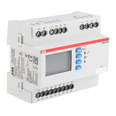 ABB Frequency, Voltage Monitoring Relay, 1, 3 Phase, SPDT, 57.7 → 240 V ac, 99.9 → 415 V dc, DIN Rail