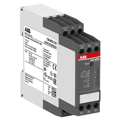 ABB Temperature Monitoring Relay, 1 Phase, DPDT, DIN Rail