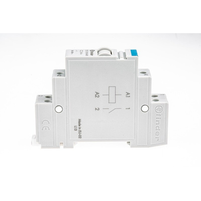 Finder DIN Rail Power Relay, 24V dc Coil, 20A Switching Current, SPST