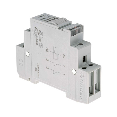 Finder DIN Rail Latching Power Relay, 230V ac Coil, 16A Switching Current, SPST