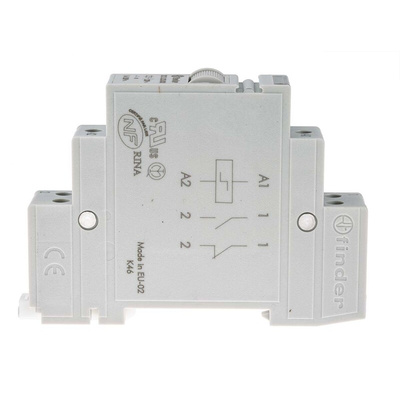 Finder DIN Rail Latching Power Relay, 230V ac Coil, 16A Switching Current, SPST