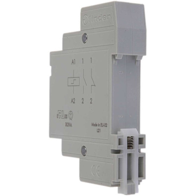 Finder DIN Rail Latching Power Relay, 24V dc Coil, 16A Switching Current, SPST