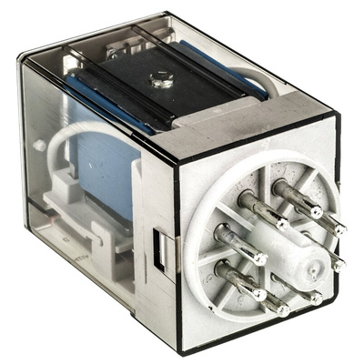 Finder Plug In Power Relay, 48V dc Coil, 10A Switching Current, DPDT