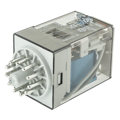 Finder Plug In Power Relay, 12V dc Coil, 10A Switching Current, 3PDT
