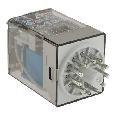 Finder Plug In Power Relay, 24V dc Coil, 10A Switching Current, 3PDT