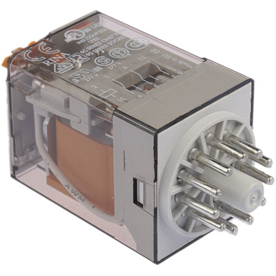 Finder Plug In Power Relay, 230V ac Coil, 10A Switching Current, 3PDT