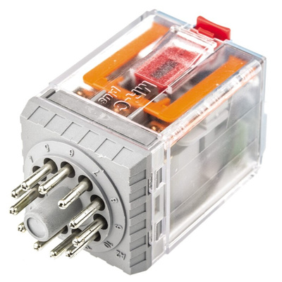 Releco Plug In Power Relay, 230V ac Coil, 10A Switching Current, 3PDT