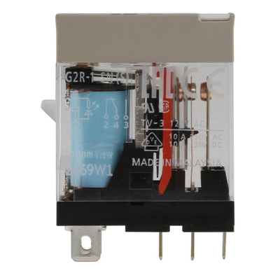 Omron Plug In Power Relay, 12V dc Coil, 10A Switching Current, SPDT