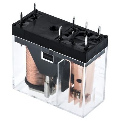 Omron PCB Mount Power Relay, 24V dc Coil, 16A Switching Current, SPDT