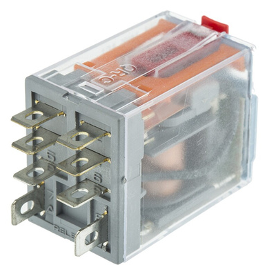 Releco Plug In Power Relay, 230V ac Coil, 10A Switching Current, DPDT