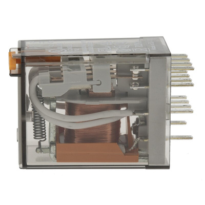 Finder Plug In Power Relay, 24V ac Coil, 7A Switching Current, 4PDT