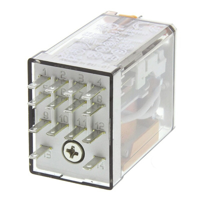 Finder Plug In Power Relay, 230V ac Coil, 7A Switching Current, 4PDT