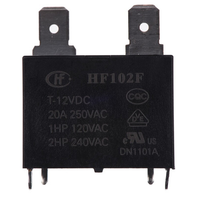 RS PRO PCB Mount Power Relay, 12V dc Coil, 25A Switching Current, SPST