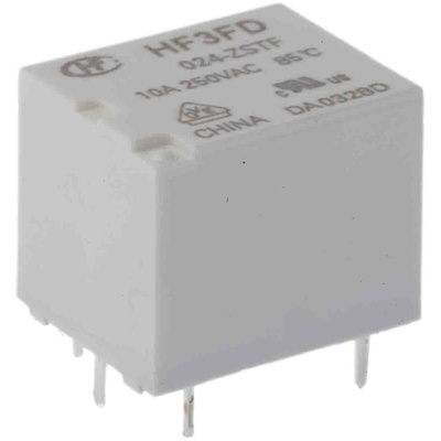 RS PRO PCB Mount Power Relay, 24V dc Coil, 10A Switching Current, SPDT