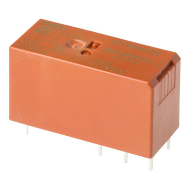 TE Connectivity PCB Mount Latching Power Relay, 12V dc Coil, 8A Switching Current, DPDT