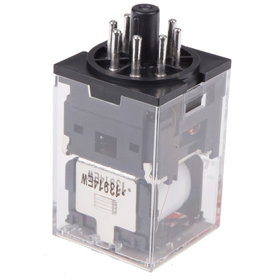 Omron Plug In Power Relay, 230V ac Coil, 10A Switching Current, DPDT