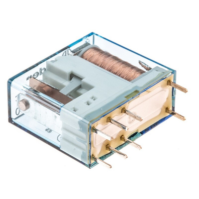 Finder PCB Mount Power Relay, 12V dc Coil, 16A Switching Current, SPDT