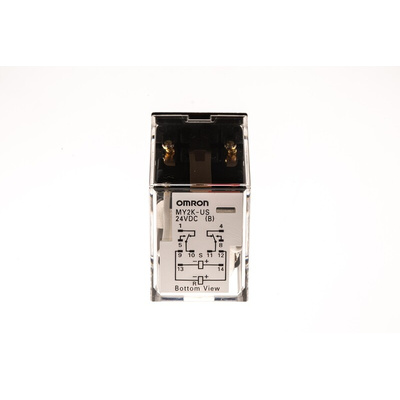 Omron Plug In Latching Power Relay, 24V dc Coil, 3A Switching Current, DPDT