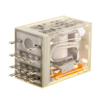RS PRO Plug In Power Relay, 12V dc Coil, 5A Switching Current, 4PDT