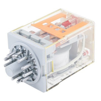 RS PRO Plug In Power Relay, 240V ac Coil, 10A Switching Current, 3PDT