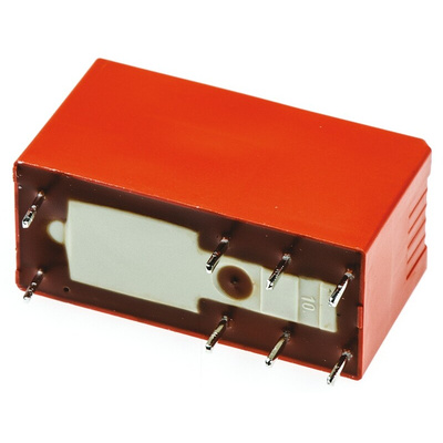 TE Connectivity PCB Mount Power Relay, 24V dc Coil, 8A Switching Current, DPDT
