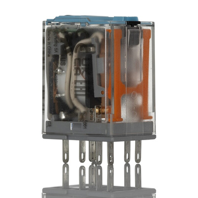 Releco Plug In Latching Power Relay, 24V dc Coil, 5A Switching Current, DPDT