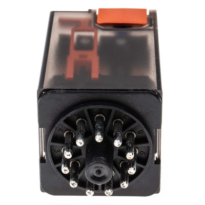 TE Connectivity Plug In Power Relay, 24V dc Coil, 10A Switching Current, 3PDT