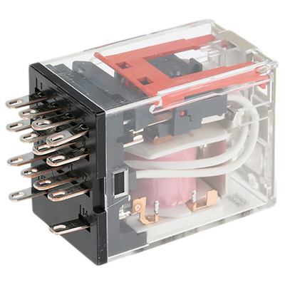 Omron Plug In Power Relay, 12V ac Coil, 5A Switching Current, 4PDT