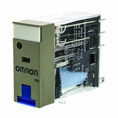 Omron Plug In Power Relay, 24V dc Coil, 5A Switching Current, DPDT