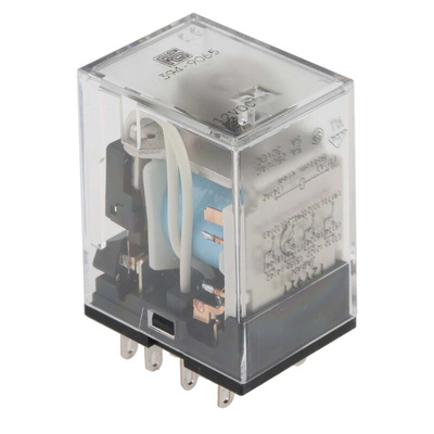 RS PRO Plug In Power Relay, 12V dc Coil, 5A Switching Current, 4PDT