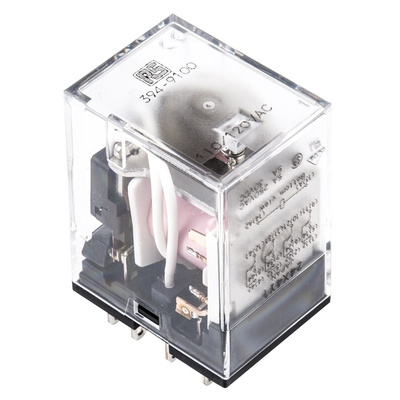 RS PRO Plug In Power Relay, 120V ac Coil, 5A Switching Current, 4PDT