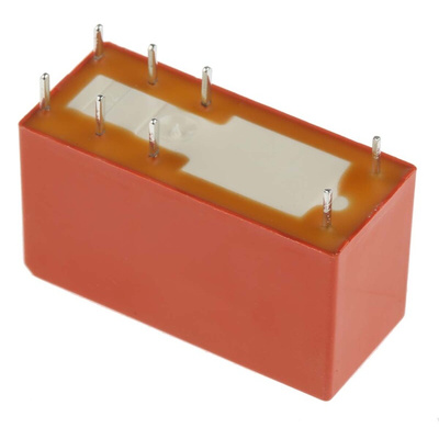 TE Connectivity PCB Mount Power Relay, 230V ac Coil, 8A Switching Current, DPDT