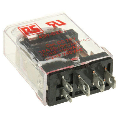 RS PRO PCB Mount Power Relay, 24V dc Coil, 15A Switching Current, SPDT