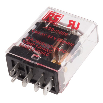 RS PRO PCB Mount Power Relay, 24V ac Coil, 15A Switching Current, SPDT