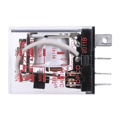 RS PRO Plug In Power Relay, 240V ac Coil, 10A Switching Current, DPDT