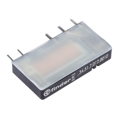Finder PCB Mount Power Relay, 12V dc Coil, 6A Switching Current, SPDT