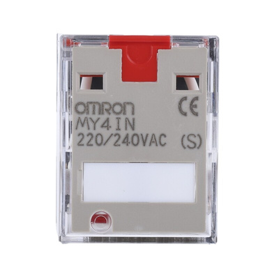 Omron Plug In Power Relay, 240V ac Coil, 5A Switching Current, 4PDT
